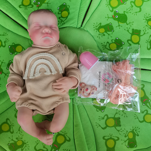 Muñecas Bebé Reborn Realistas de 19 Pulgadas Pintadas a Mano Levi Niña Durmiendo con Juguete de Alimentación Regalos para Navidad M3872 - Product Image 4