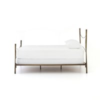 Cadre de lit en métal de luxe moderne, lit plateforme en fer de designer Westwood pour ensembles de chambre principale, pièce de mobilier de luxe pour hôtels et villas
