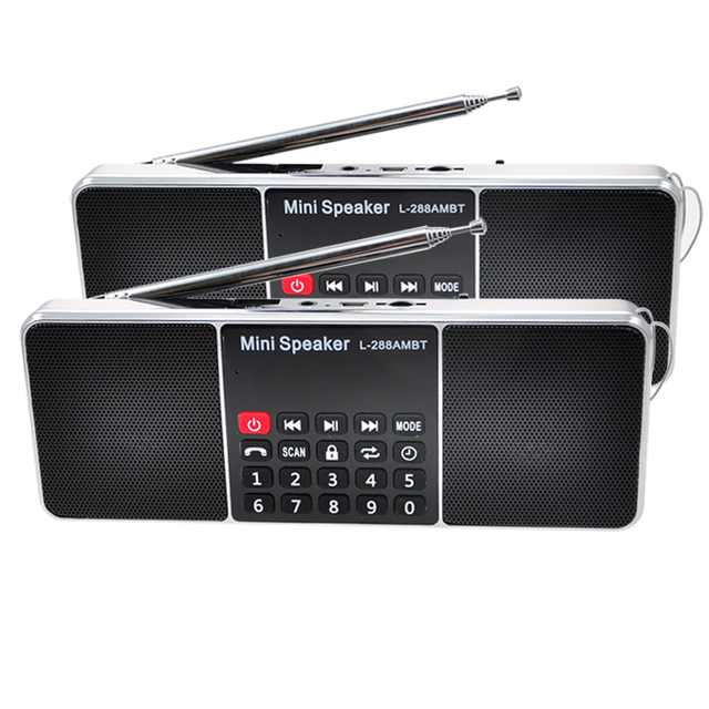 Dewant L-288AMBT Stereo Bluethooths BT Wireless Speakers With FM Radio and MP3 Player