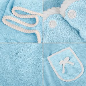 Coral Velvet Cut Edge <b>Wearable</b> <b>Towel</b> Plain Wash Soft <b>Towel</b> for Home High Quality Bath <b>Towels</b> for Bathroom - Product Image 3