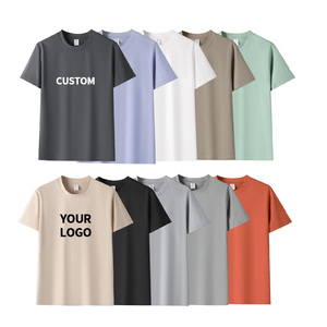 T-shirt de course à séchage rapide pour homme OEM, décontracté, uni, pour le sport, la gym, l'entraînement, avec logo personnalisé imprimé - Product Image 1