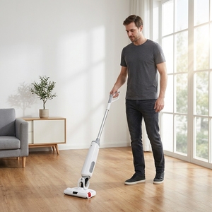 Aspirateur sans fil rechargeable écologique adapté avec fonction serpillière et commande sans contact pour la maison - Product Image 1