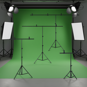 Soporte Metálico en Forma de T para Fondo de Pantalla Verde GSYXERGILES, Accesorio para Estudio de Fotografía y Video Cromakey, Compatible con Múltiples Sistemas - Product Image 2