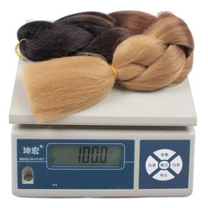 Usine En Gros arc-en-ciel Ombre Tresses Cheveux Jumbo Tressage Cheveux 100G 24 pouces Haute Température Fibre Crochet Twist Tresses - Product Image 2