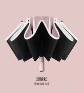 <span class=keywords><strong>Parapluie</strong></span> automatique à bon <span class=keywords><strong>prix</strong></span> <span class=keywords><strong>Parapluie</strong></span> <span class=keywords><strong>inversé</strong></span> de sécurité coupe-vent 3 pliant et <span class=keywords><strong>inversé</strong></span> avec bande réfléchissante - Product Image 3