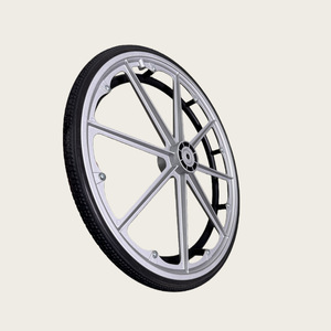 Rueda para Silla de Ruedas Milekai, 24 Pulgadas, Aleación de Aluminio, Neumático Sólido, Soporte de Movilidad Manual - Product Image 2