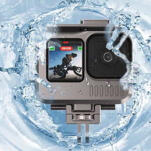 Funda Impermeable HONGDAK para <span class=keywords><strong>Go</strong></span> <span class=keywords><strong>Pro</strong></span> <span class=keywords><strong>Hero</strong></span> 13 12 11 10 9, Carcasa Protectora de Aleación de Aluminio, Accesorios para Cámara Panorámica de <span class=keywords><strong>360</strong></span> Grados - Product Image 6