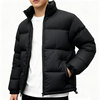 Veste matelassée réversible personnalisée pour homme, coupe-vent, anti-froid, grande taille, hiver, chaude, confortable, avec fermeture éclair, en duvet rapide, écologique