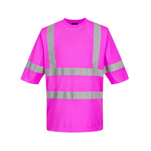 Camiseta de Seguridad de Alta Visibilidad con Impresión Personalizada, Uniforme Industrial Reflectante, 100% Poliéster, ANSI/ISEA 107 Clase 2/3, para Hombre - Product Image 1