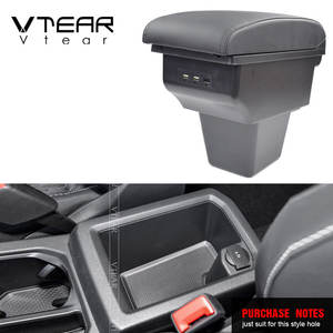 Vtear <span class=keywords><strong>Pour</strong></span> VW <span class=keywords><strong>Tiguan</strong></span> L accoudoir boîte USB <span class=keywords><strong>De</strong></span> Charge <span class=keywords><strong>de</strong></span> Double couche boîte <span class=keywords><strong>de</strong></span> rangement en cuir PU accoudoir boite auto accessoires 09-17 - Product Image 2