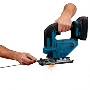 Sierra de calar inalámbrica de 18 V con batería de iones de litio, 130 mm de profundidad de corte, motor sin escobillas, herramienta profesional para cortar madera con accesorios - Product Image 3