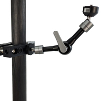 Bras Magique en Alliage d'Aluminium Durable de Haute Qualité, 11 Pouces, Capacité de Charge de 10 kg, Noir, pour Caméras LED, Moniteurs et Autres Équipements