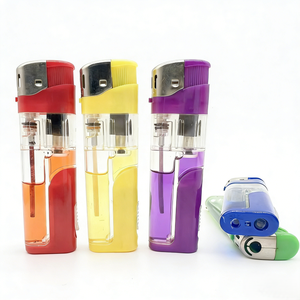 Encendedores Recargables de Plástico con Luces LED, de <span class=keywords><strong>Gas</strong></span> Butano, Electrónicos, Clásicos para Fumar Cigarrillos, Portátiles, para Campamento, Actividades al Aire Libre, Regalos - Product Image 2