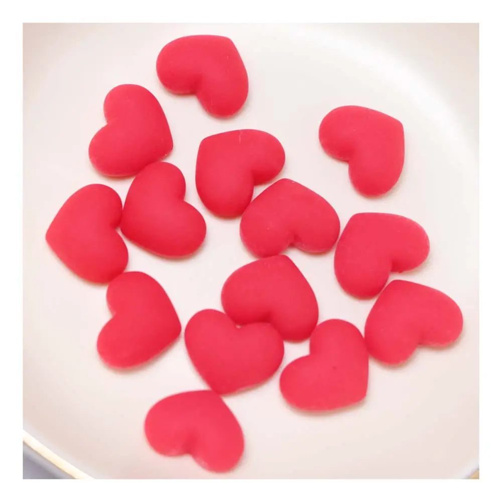 Colorful Resin Heart Five Star Shaped Flat Back Cabochons Scrap Booking DIY Jewelry Craft Accessories