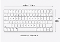 Nouveau clavier Magic Keyboard A2449 (Palette de couleurs complète) avec Touch ID sans fil USB-C pleine taille pour iMac MacBook Air & Pro