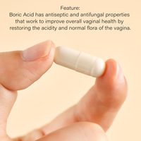 Vente en gros OEM de capsules d'acide borique 600 mg, pour l'équilibre du pH vaginal et les soins quotidiens des femmes