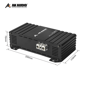 Amplificateur monobloc noir AK-B8001 <span class=keywords><strong>classe</strong></span> D 1 canal 800W RMS pleine gamme pour systèmes audio et caissons de basses de voiture - Product Image 6