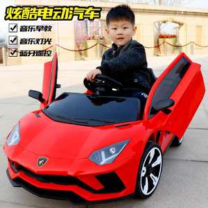 <b>Lamborghini</b> Style Baby Electric Ride On <b>Car</b> 4 Wheels <b>Remote</b> <b>Control</b> Music Lights For 2 To 4 Years Old Kids Toy Vehicle - Product Image 1