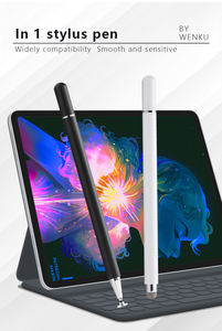 WENKU 2 in 1 Pena Stylus Pasif dengan Daya Tarik Magnetik untuk Layar Sentuh Tablet Pena Kapasitif Logam Universal Bersertifikat CE - Product Image 4