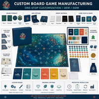 Jeu de société d'exploration océanique personnalisé, jeu de stratégie de table en carton imprimé en couleur, jeu de classe pour la cohésion d'équipe