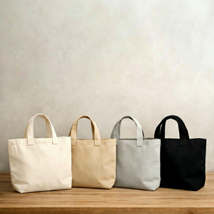 Bolsa de Tela de Lona Ligera de 12oz con Logotipo Personalizado COTTON FIELD, Bolsa de Compras de Algodón Resistente al Por Mayor con Bolsillo Interior Individual, Promocional - Product Image 1