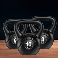 Équipement de fitness personnalisé en ciment noir pour l'entraînement à domicile, haltères kettlebell pour la mise en forme du corps masculin, antidérapants pour squats et hanches