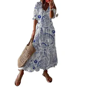 New Arrival Game Woman Party Sexy Girl Nighty Sex Chiffon Woman For Girl Floral Casual Dress