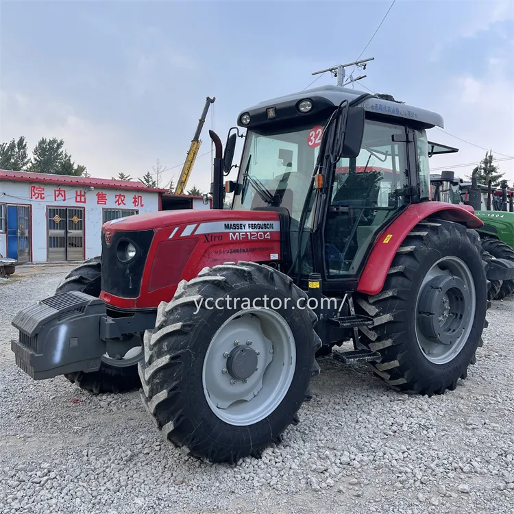 Tractor de cuatro ruedas grandes MF1004, 120 caballos de fuerza, cultivador rotativo agrícola