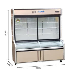 Congelador de 1.5m para Verduras y Frutas, Refrigerador de Exhibición para Vegetales, Equipo de Refrigeración - Product Image 2