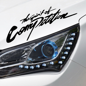 Auto decoración reflectante radio transferencia calcomanía capó puerta cuerpo lateral falda ventana parachoques deportes carreras <span class=keywords><strong>vinilo</strong></span> <span class=keywords><strong>coche</strong></span> pegatinas - Product Image 4