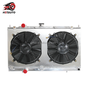 Radiatore di Raffreddamento in Alluminio Completo con Ventola e Copertura per Mitsubishi Lancer <span class=keywords><strong>Evolution</strong></span> 4/5/6 2000- (<span class=keywords><strong>Evolution</strong></span> 9) - Ricambio Auto - Product Image 1