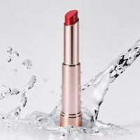 Rouge à lèvres personnalisé avec logo, technologie de film biomimétique pour un fini brillant longue durée, formule non collante, rouge à lèvres à la vitamine E