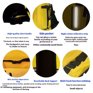 Sac à dos étanche en PVC 30L IPX6, épaisseur 3mm, pour camping, plongée, alpinisme, plage / équipement <span class=keywords><strong>de</strong></span> pêche à la ligne - En stock - Product Image 3