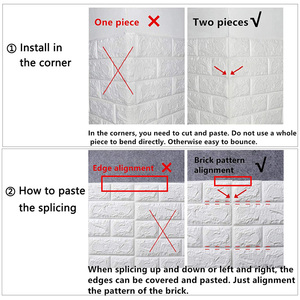 Decoración de la pared del hogar Interior papel pintado de espuma PE impermeable pelar y pegar DIY panel de pared de ladrillo 3D autoadhesivo para sala de estar - Product Image 6