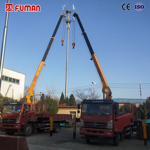 מנוף משאית איכותי של פומן 5 טון 360 °   מנוף נייד עם זרוע טלסקופית ישרה וסיבוב רציף - Product Image 5