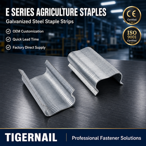 <span class=keywords><strong>Agrafes</strong></span> <span class=keywords><strong>de</strong></span> clôture en fil métallique galvanisé <span class=keywords><strong>de</strong></span> qualité agricole série E pour clôtures et treillis agricoles - Product Image 2