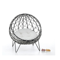 Panier pour chat en osier fait à la main, confortable et moderne, maison pour animaux de compagnie, nid pour petit chien ou chat avec coussin