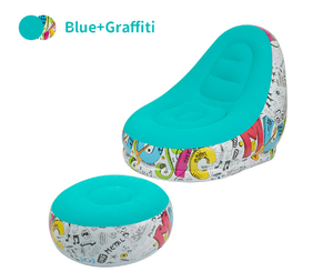 Nuevo Sofá Inflable Lazy Color, Sofá Plegable con Revestimiento Flocado, Sofá Cama Inflable Rápido, Uso Interior y Exterior - Product Image 4