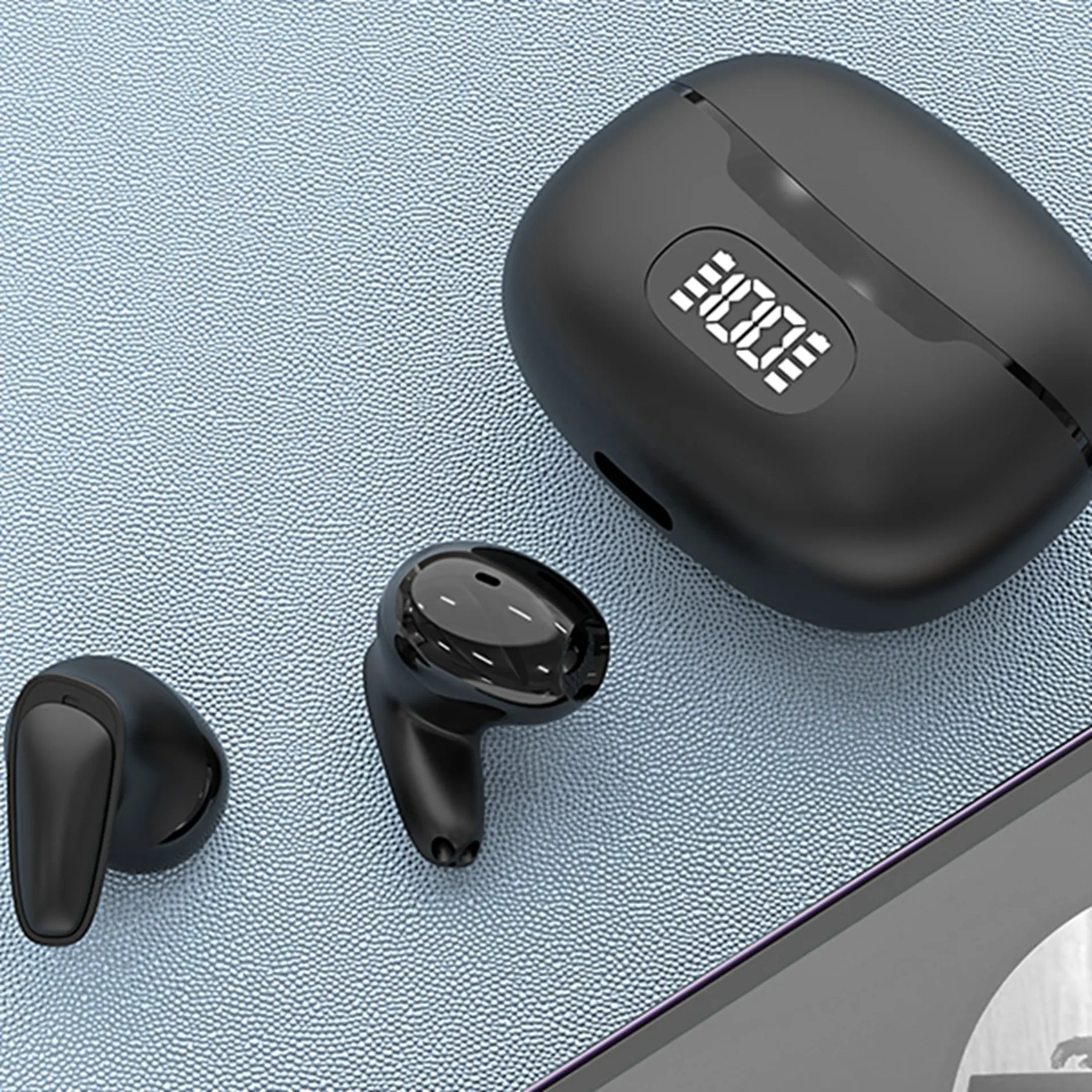 सबसे अच्छा बेच वायरलेस Headphones एलईडी डिजिटल प्रदर्शन हेडसेट संगत वायरलेस Headsets स्मार्ट टच नियंत्रण Earbuds
