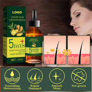 कस्टम लोगो विरोधी बालों के झड़ने का इलाज प्राकृतिक अदरक अरंडी जोजोबा बवाना बसाना पुरुष महिलाओं के लिए मूल तेज विकास तेल सीरम - Product Image 4