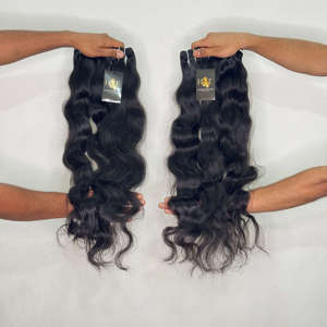 Cheveux indiens de temple alignés sur la cuticule, 100 % cheveux humains bruts indiens, fournisseurs de cheveux humains bruts non traités, extensions de cheveux humains indiens de temple - Product Image 2