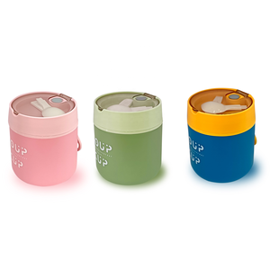 Boîte à lunch ronde en acier inoxydable de 530ml scellée tasse à soupe étanche bouillie <span class=keywords><strong>bol</strong></span> à flocons d'avoine - Product Image 6