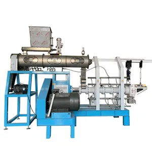 floating fish feed extrusion machinery twin screw animalsturgeon breeding food pellet make twin screw extruder production line