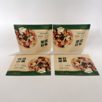 Sacs rétractables en plastique PE recyclables, imprimés sur mesure et gaufrés, avec fermeture éclair pour les collations, les chocolats, le café