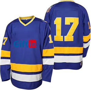 Maillot de hockey pour hommes personnalisé, réversible, professionnel, imprimé par sublimation, respirant, antibactérien, coupe ample, séchage rapide, vente en gros - Product Image 3