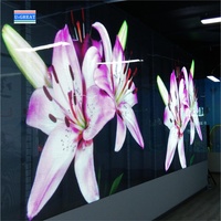 Haute luminosité 3.9mm-7.8mm extérieur verre Transparent fenêtre LED écran Transparent pour vitrine