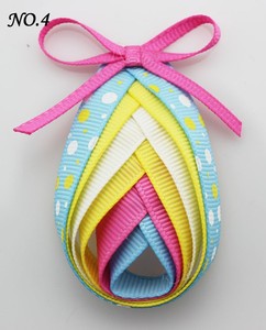 Lazos para el Cabello con Cinta de Grosgrain Arcoíris de Pascua, Horquillas Coloridas con Forma de Huevo para Niñas, Accesorios para el Cabello para Fiestas de Primavera - Product Image 4