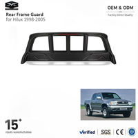Accessoires extérieurs pour voiture, protection de cadre arrière pour Toyota Hilux 1998-2005, barre de protection en plastique noir avec troisième feu stop