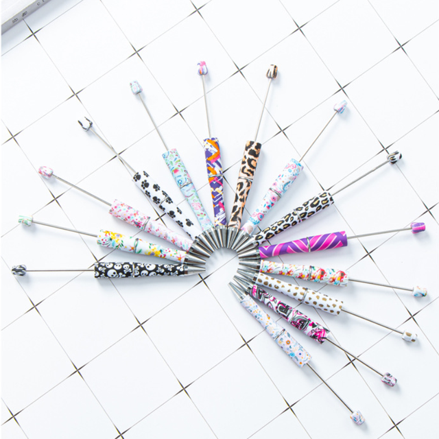Wholesale 139-Color Personalized Sports Theme Water Transfer Pattern DIY for Beaded Ballpoint Pen Logo Pen for Promotion