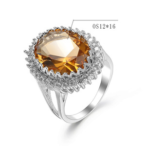 Bague cadeau de fête, offre spéciale, grande bague en cuivre et Zircon - Product Image 5